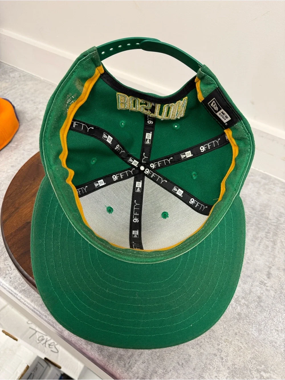 Boston Celtics New Era 9FIFTY Snapback Hat Green Shamrock NBA
